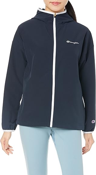 Amazon | [チャンピオン] フードジャケット 防風 撥水 ストレッチ スクリプトロゴ ジップフーデッドジャケット ウィメンズスポーツ  CW-VSC03 | コート・ジャケット 通販